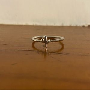 VTG Sterling Silver 925 Mini Dainty Cactus Ring Southwestern Estate Ring - 5.75